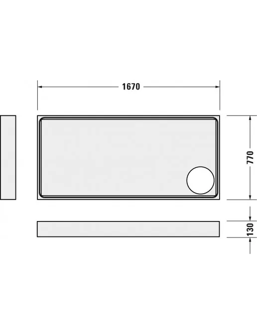 Duravit Zubehör Duschwannenträger für Starck Slimline 720239