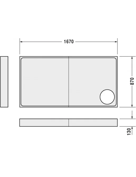 Duravit Zubehör Duschwannenträger für Starck Slimline 720133