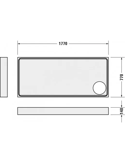 Duravit Zubehör Duschwannenträger für Starck Slimline 720240