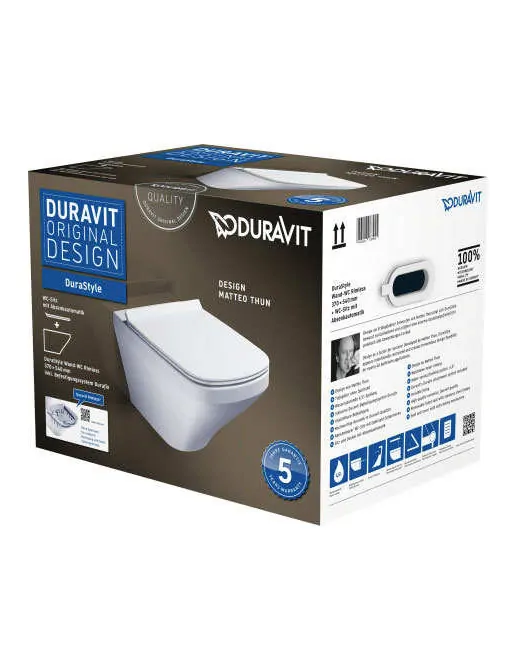 Wand-WC Duravit Rimless® Set