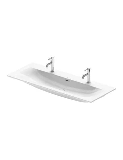 Duravit Viu Möbelwaschtisch, 1230 mm, mit 2 Hahnlöcher