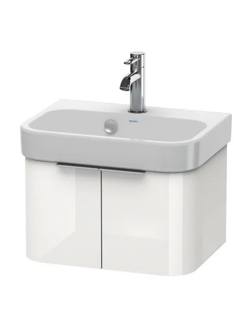 Duravit Happy D.2 Waschtischunterbau, Weiss Hochglanz