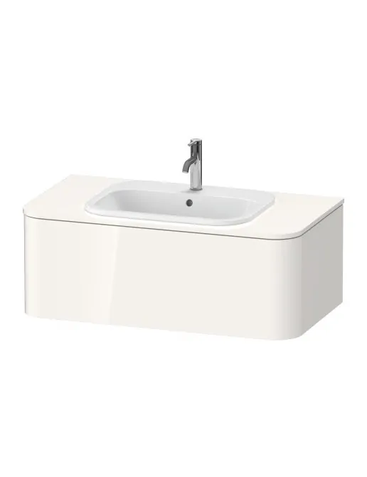 Duravit Happy D.2 Plus Waschtischunterbau, Weiss Hochglanz