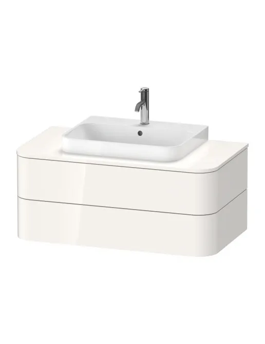 Duravit Happy D.2 Plus Waschtischunterbau, Weiss Hochglanz