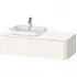 Duravit Happy D.2 Plus Waschtischunterbau, Weiss Hochglanz, links