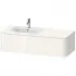 Duravit Happy D.2 Plus Waschtischunterbau, Weiss Hochglanz, links