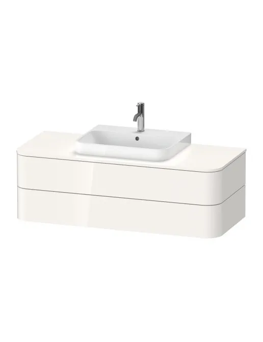 Duravit Happy D.2 Plus Waschtischunterbau, Weiss Hochglanz