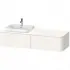 Duravit Happy D.2 Plus Waschtischunterbau, Weiss Hochglanz, links