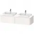 Duravit Happy D.2 Plus Waschtischunterbau, Weiss Hochglanz