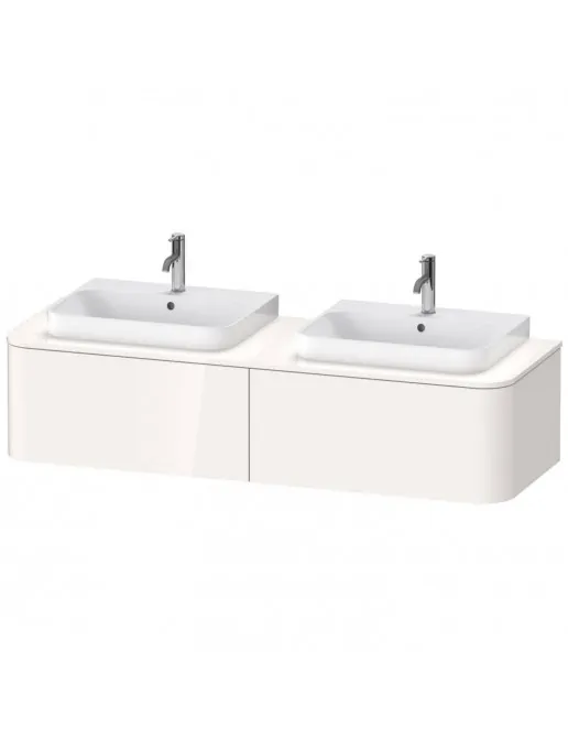 Duravit Happy D.2 Plus Waschtischunterbau, Weiss Hochglanz