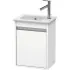 Duravit Ketho Waschtischunterbau, Weiss matt, links