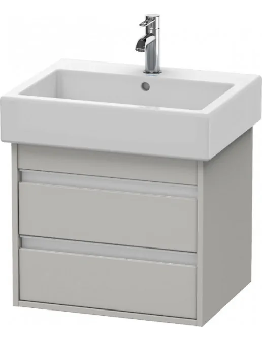 Duravit Ketho Waschtischunterbau 2 Auszüge, 550 x 440 mm, Betongrau