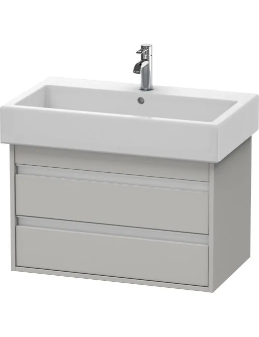 Duravit Ketho Waschtischunterbau 2 Auszüge, 750 x 440 mm, Betongrau