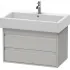 Duravit Ketho Waschtischunterbau 2 Auszüge, 750 x 440 mm, Betongrau