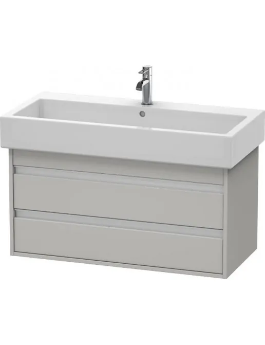 Duravit Ketho Waschtischunterbau 2 Auszüge, 950 x 440 mm, Betongrau