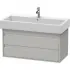 Duravit Ketho Waschtischunterbau 2 Auszüge, 950 x 440 mm, Betongrau