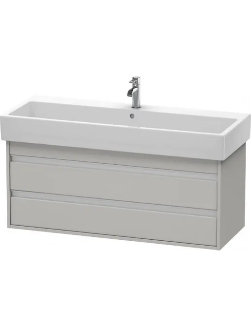 Duravit Ketho Waschtischunterbau 2 Auszüge, 1150 x 440 mm, Betongrau