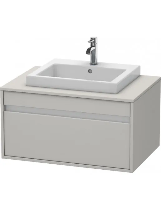 Duravit Ketho Waschtischunterbau 1 Auszug für Einbauwaschtisch, 800x550mm, Betongrau