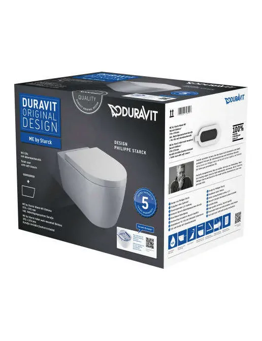 Wand-WC Duravit Rimless® Set