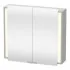 Duravit Ketho LED-Spiegelschrank 2-türig, 800 x 180 mm, Betongrau