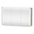 Duravit Ketho LED-Spiegelschrank 3-türig, 1200 x 180 mm, Betongrau