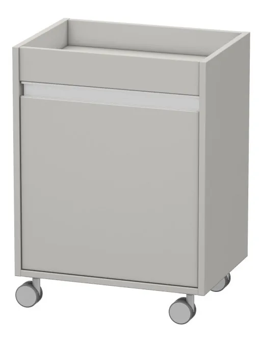 Duravit Ketho Rollcontainer 1-türig, 500 x 360 mm, Betongrau