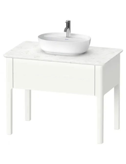 Duravit Luv Waschtischunterbau für Konsole stehend mit 1 Auszug, 938 x 570 mm, Weiss Seidenmatt