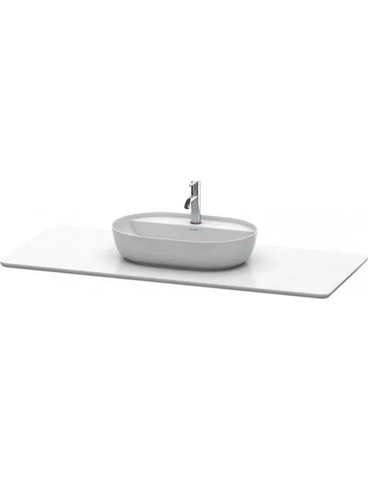 Duravit Luv Quarzsteinkonsole 1388 x 595 mm, Weisse Struktur