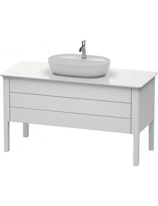 Duravit Luv Waschtischunterbau für Konsole stehend mit 1 Schubkasten, 1 Auszug, 1338 x 570 mm,  Weiss Seidenmatt