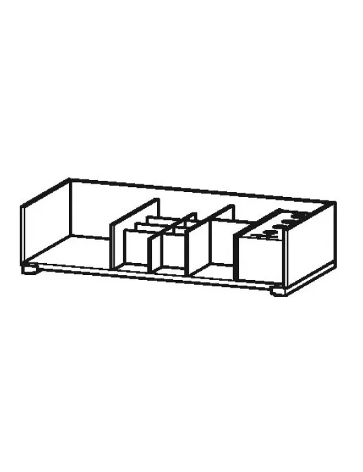 Duravit Zubehör Einrichtungssystem in Massivholz für Luv neben Keramik, Schrankbreite Breite: 866 mm