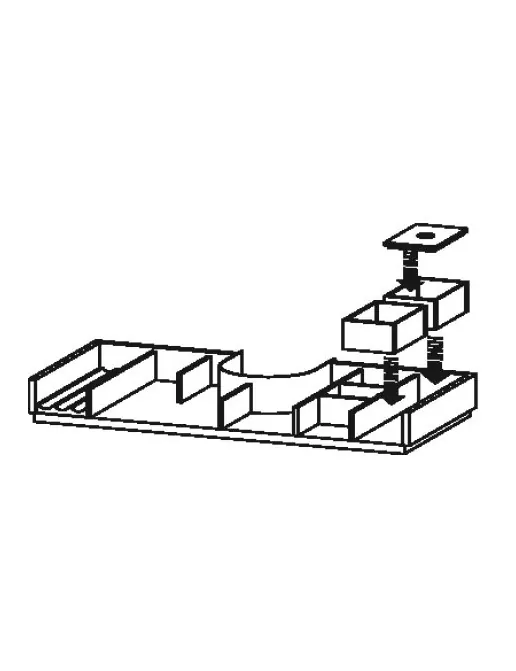 Duravit Zubehör Einrichtungssystem in Massivholz für Luv beidseitig, Schrankbreite 866 mm, inkl. Siphonausschnitt