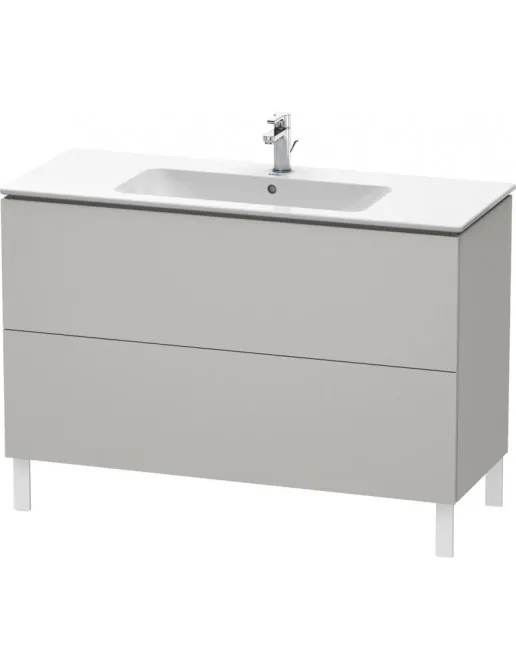 Duravit L-Cube Waschtischunterbau 2 Auszüge stehend, Breite: 1220 mm,  Betongrau