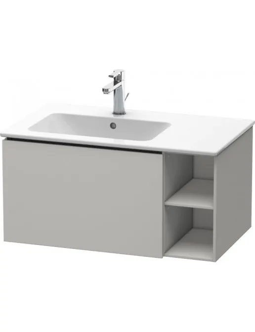 Duravit L-Cube Waschtischunterbau 1 Auszug mit Regalelement, Breite: 820 mm, Betongrau