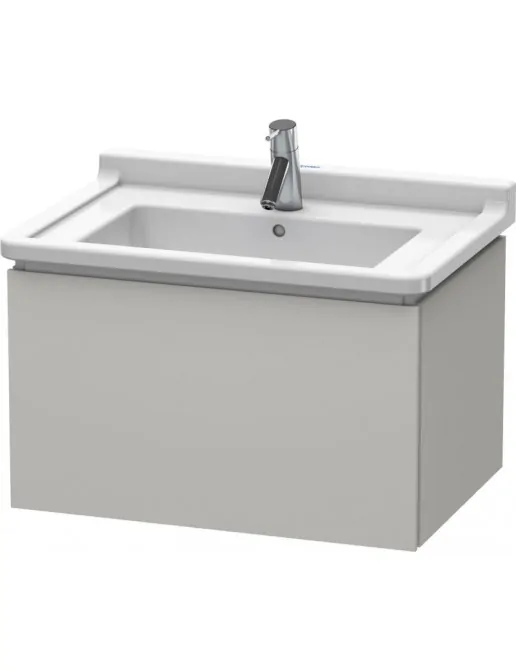 Duravit L-Cube Waschtischunterbau 1 Auszug, Breite: 670 mm, Betongrau