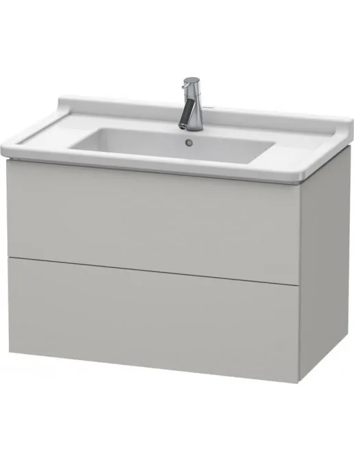 Duravit L-Cube Waschtischunterbau mit 2 Auszüge, Breite: 820 mm, Betongrau