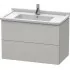 Duravit L-Cube Waschtischunterbau mit 2 Auszüge, Breite: 820 mm, Betongrau