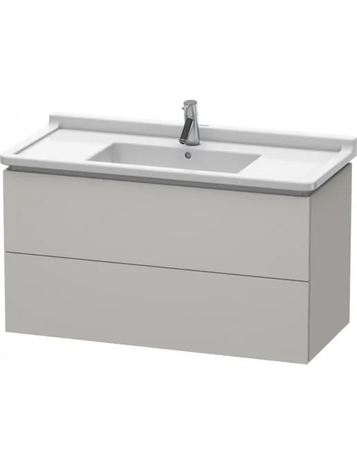 Duravit L-Cube Waschtischunterbau mit 2 Auszüge, Breite: 1020 mm, Betongrau