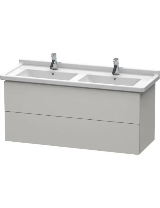 Duravit L-Cube Waschtischunterbau mit 2 Auszüge, 1220 x 469 mm, Betongrau