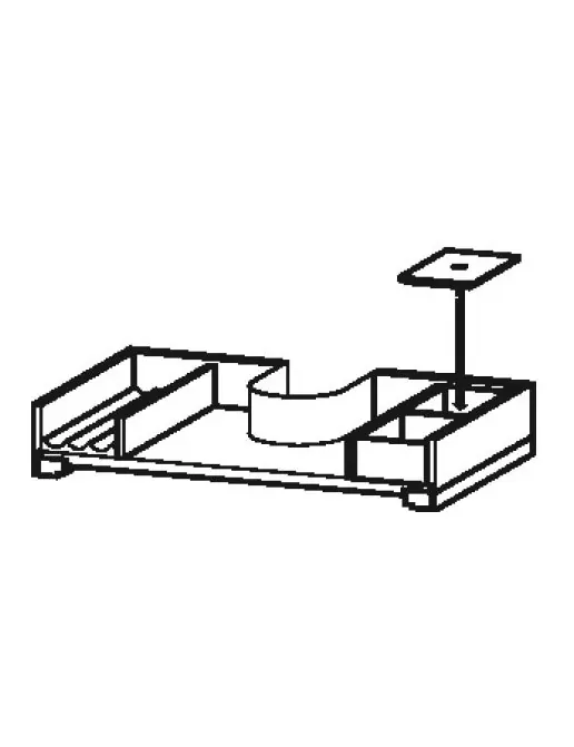 Duravit Zubehör Einrichtungssystem in Massivholz mit Siphonausschnitt, L/R/beidseitig