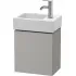 Duravit L-Cube Waschtischunterbau 1 Tür L/R, Breite: 364 mm, Betongrau