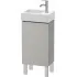 Duravit L-Cube Waschtischunterbau stehend, 1 Tür L/R, Breite: 364 mm, Betongrau