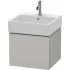 Duravit L-Cube Waschtischunterbau 1 Auszug, B: 484 mm, Betongrau