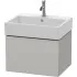 Duravit L-Cube Waschtischunterbau 1 Auszug, B: 584 mm, Betongrau