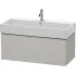 Duravit L-Cube Waschtischunterbau 1 Auszug, B: 984 mm, Betongrau