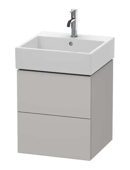 Duravit L-Cube Waschtischunterbau 2 Auszüge, B: 484 mm, Betongrau