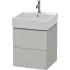 Duravit L-Cube Waschtischunterbau 2 Auszüge, B: 484 mm, Betongrau