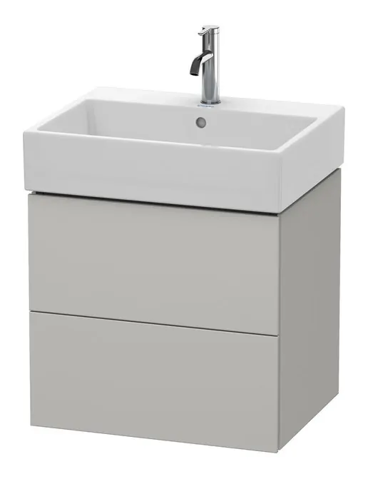 Duravit L-Cube Waschtischunterbau 2 Auszüge, B: 584 mm, Betongrau