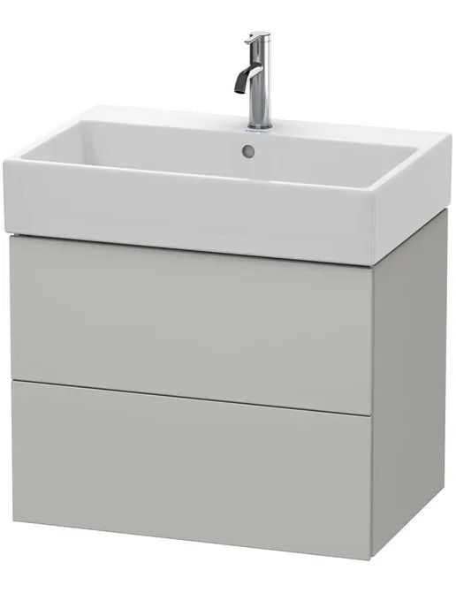 Duravit L-Cube Waschtischunterbau 2 Auszüge, B: 684 mm, Betongrau