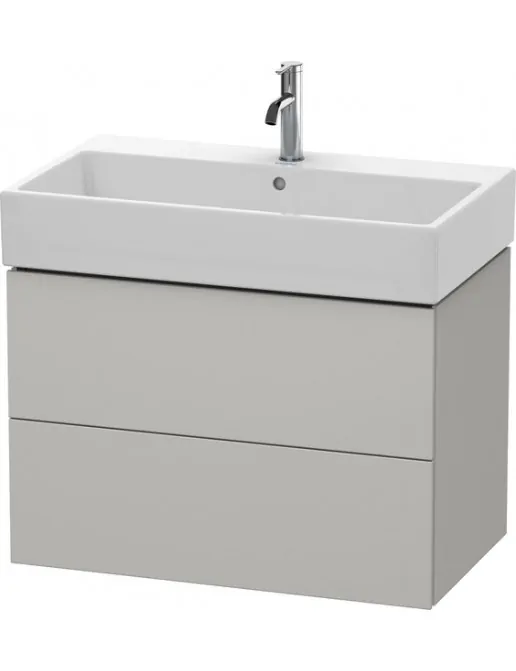 Duravit L-Cube Waschtischunterbau 2 Auszüge, B: 784 mm, Betongrau