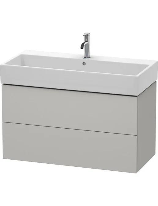 Duravit L-Cube Waschtischunterbau 2 Auszüge, B: 984 mm, Betongrau